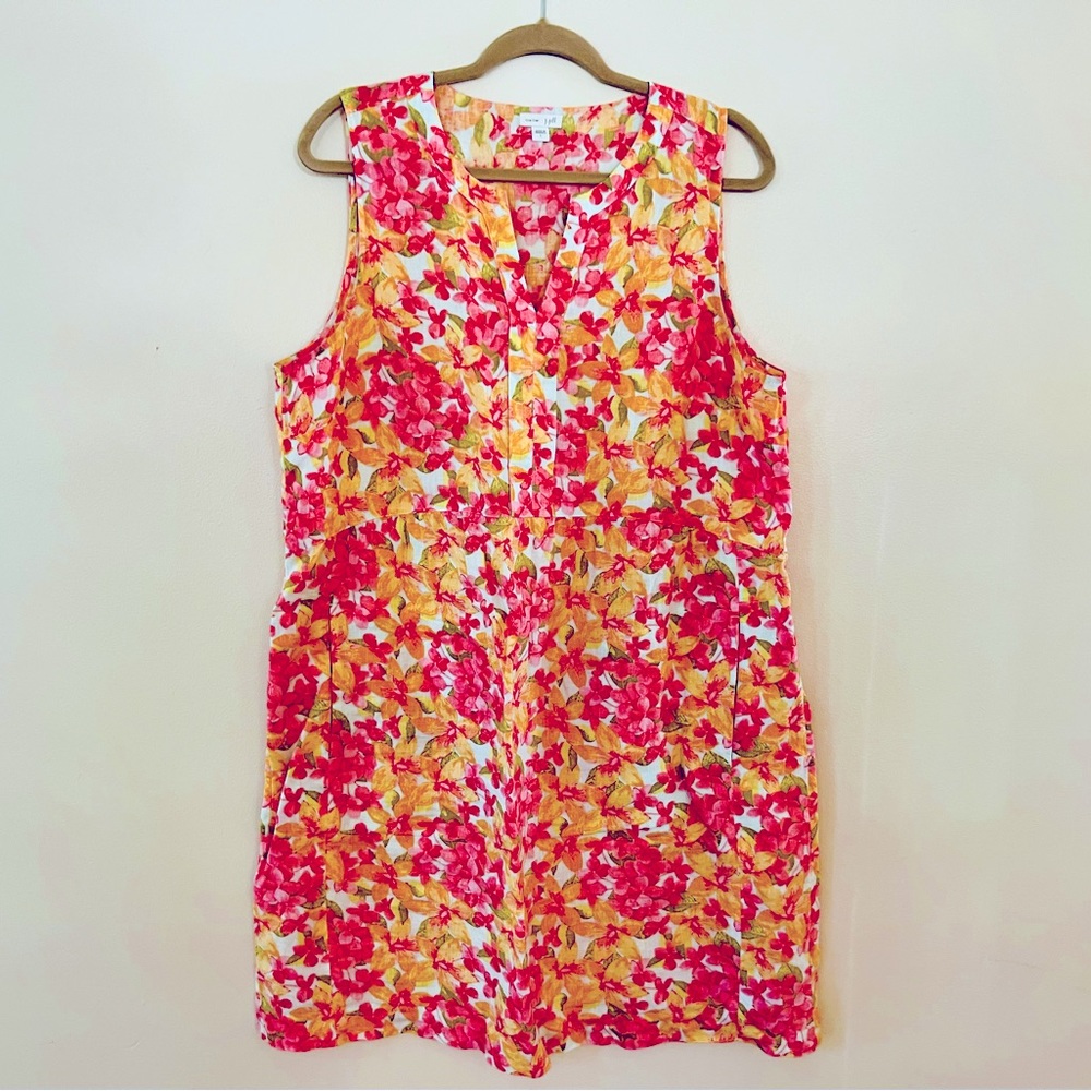 J. Jill Love Linen Flowered Sundress